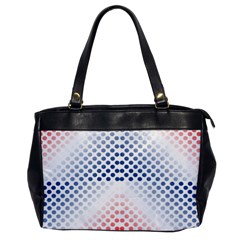 Dots Pointillism Abstract Chevron Oversize Office Handbag by Pakjumat