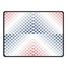 Dots Pointillism Abstract Chevron Two Sides Fleece Blanket (small) by Pakjumat