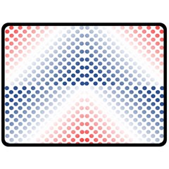 Dots Pointillism Abstract Chevron Two Sides Fleece Blanket (large) by Pakjumat