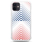 Dots Pointillism Abstract Chevron iPhone 12 mini TPU UV Print Case	 Front