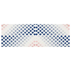 Dots Pointillism Abstract Chevron Banner And Sign 9  X 3  by Pakjumat