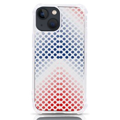 Dots Pointillism Abstract Chevron Iphone 13 Mini Tpu Uv Print Case by Pakjumat