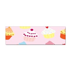 Cupcakes Wallpaper Paper Background Sticker (bumper) by Apen