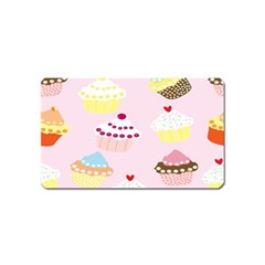 Cupcakes Wallpaper Paper Background Magnet (name Card) by Apen