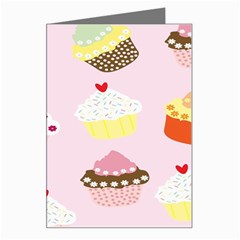 Cupcakes Wallpaper Paper Background Greeting Card