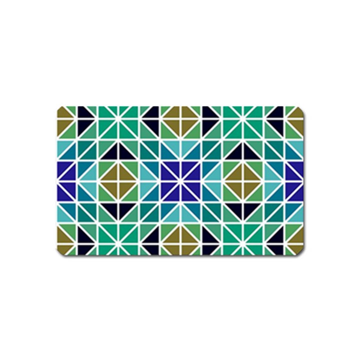 Mosaic Triangle Symmetry Magnet (Name Card)