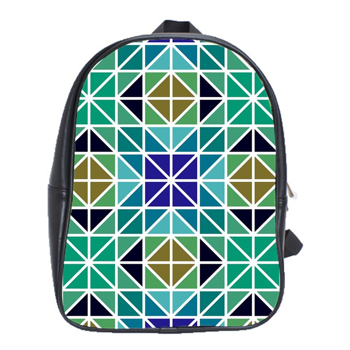 Mosaic Triangle Symmetry School Bag (XL)