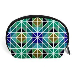 Mosaic Triangle Symmetry Accessory Pouch (large) by Apen