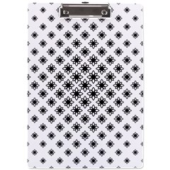 Stylized Flower Floral Pattern A4 Acrylic Clipboard by Apen