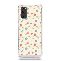 Floral Pattern Wallpaper Retro Samsung Galaxy S20 6 2 Inch Tpu Uv Case by Apen