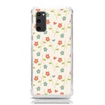 Floral Pattern Wallpaper Retro Samsung Galaxy S20 6.2 Inch TPU UV Case Front