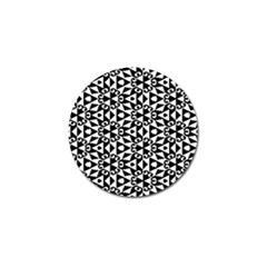 Geometric Tile Background Golf Ball Marker (4 Pack) by Apen