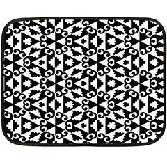 Geometric Tile Background Two Sides Fleece Blanket (mini) by Apen