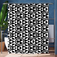 Geometric Tile Background Shower Curtain 60  X 72  (medium)  by Apen