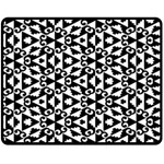 Geometric Tile Background Two Sides Fleece Blanket (Medium) 58.8 x47.4  Blanket Front