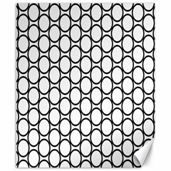 Black Pattern Halftone Wallpaper Canvas 8  X 10  by Apen