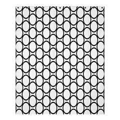 Black Pattern Halftone Wallpaper Shower Curtain 60  X 72  (medium)  by Apen