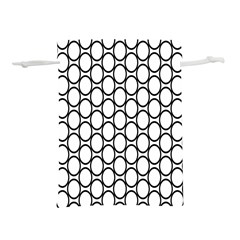 Black Pattern Halftone Wallpaper Lightweight Drawstring Pouch (l) by Apen