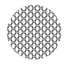 Black Pattern Halftone Wallpaper Mini Round Pill Box (pack Of 5) by Apen