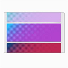 Pattern Banner Set Dot Abstract Postcards 5  X 7  (pkg Of 10)