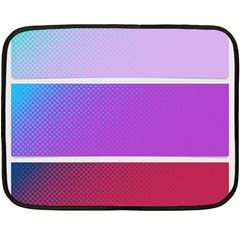 Pattern Banner Set Dot Abstract Two Sides Fleece Blanket (mini) by Apen