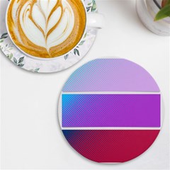 Pattern Banner Set Dot Abstract Uv Print Round Tile Coaster