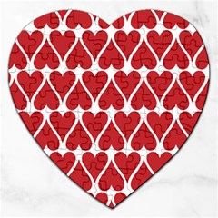 Hearts Pattern Seamless Red Love Jigsaw Puzzle (heart) by Apen