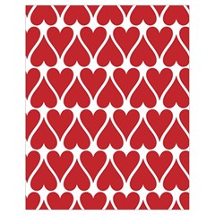 Hearts Pattern Seamless Red Love Drawstring Bag (small) by Apen