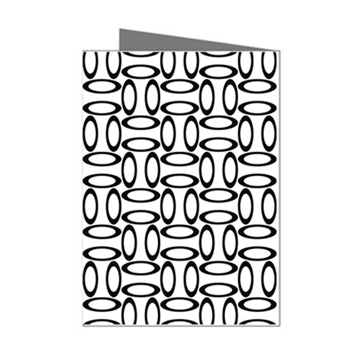 Ellipse Pattern Ellipse Dot Pattern Mini Greeting Cards (Pkg of 8)