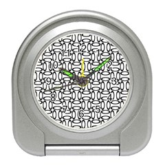 Ellipse Pattern Ellipse Dot Pattern Travel Alarm Clock by Apen