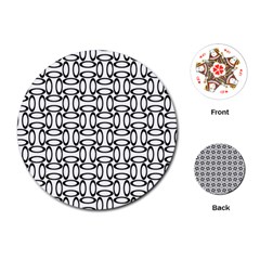 Ellipse Pattern Ellipse Dot Pattern Playing Cards Single Design (round) by Apen