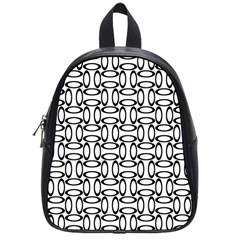 Ellipse Pattern Ellipse Dot Pattern School Bag (small) by Apen