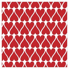 Hearts Pattern Seamless Red Love Lightweight Scarf  by Apen