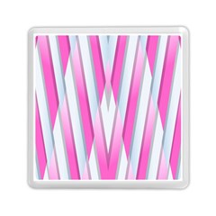 Geometric 3d Design Pattern Pink Memory Card Reader (square) by Apen