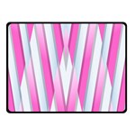 Geometric 3d Design Pattern Pink Two Sides Fleece Blanket (Small) 45 x34  Blanket Front