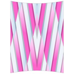 Geometric 3d Design Pattern Pink Back Support Cushion