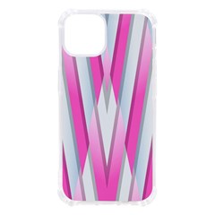 Geometric 3d Design Pattern Pink Iphone 13 Tpu Uv Print Case by Apen