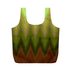 Zig Zag Chevron Classic Pattern Full Print Recycle Bag (m) by Apen