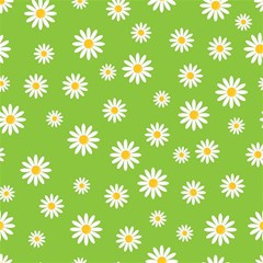 Daisy Flowers Floral Wallpaper Play Mat (square) by Apen