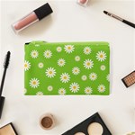 Daisy Flowers Floral Wallpaper Cosmetic Bag (XS) Front