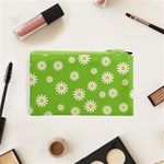 Daisy Flowers Floral Wallpaper Cosmetic Bag (XS) Back