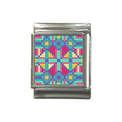 Checkerboard Squares Abstract Texture Patterns Italian Charm (13mm) by Apen