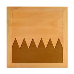 Zig Zag Chevron Classic Pattern Wood Photo Frame Cube