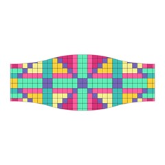 Checkerboard Squares Abstract Texture Patterns Stretchable Headband by Apen