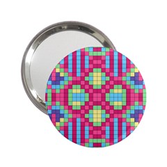 Checkerboard Squares Abstract Texture Pattern 2 25  Handbag Mirrors by Apen