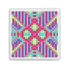 Checkerboard Squares Abstract Texture Pattern Memory Card Reader (square) by Apen