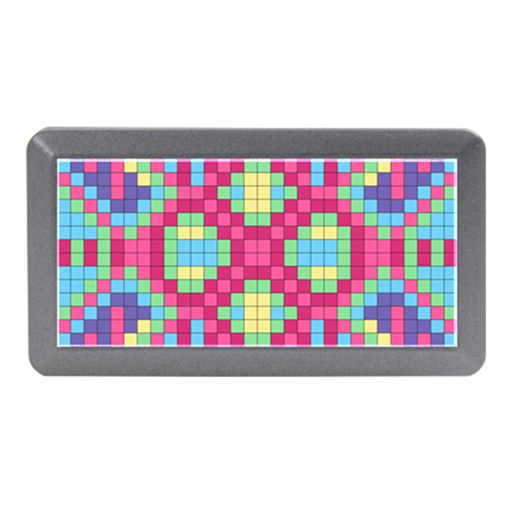 Checkerboard Squares Abstract Texture Pattern Memory Card Reader (Mini)