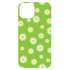 Daisy Flowers Floral Wallpaper Iphone 14 Black Uv Print Case by Apen