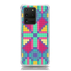 Checkerboard Squares Abstract Texture Patterns Samsung Galaxy S20 Ultra 6 9 Inch Tpu Uv Case by Apen