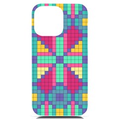 Checkerboard Squares Abstract Texture Patterns Iphone 14 Pro Max Black Uv Print Case by Apen